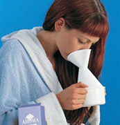 Byt ut din kastrull mot denna praktiska ånginhalator. Oumbärlig vid förkylning.